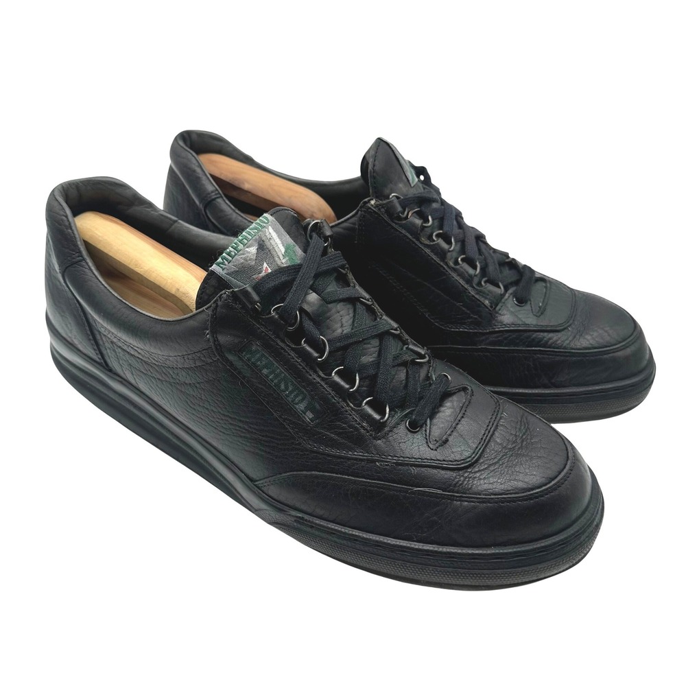 Mephisto Match Mens Black Leather Walking Shoes Sneakers Size 14 N 903012071